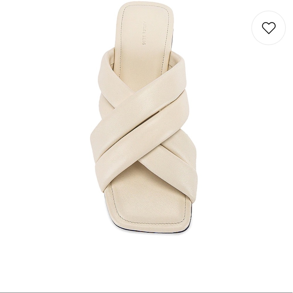 Anine Bing Eve Sandal in Ivory 39